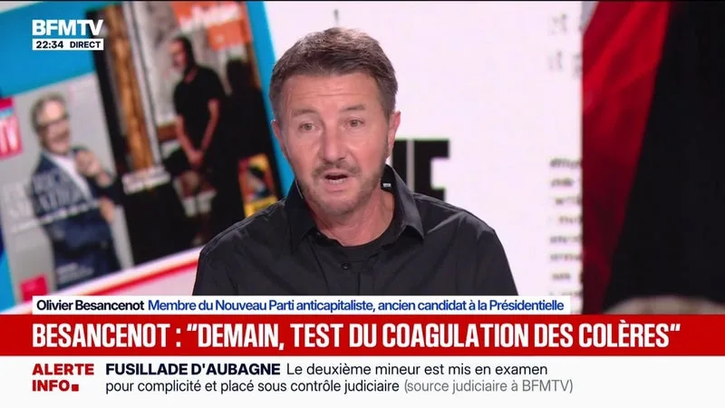 Mobilisation du 17 octobre: "C'est le test de la journée, de savoir si oui ou non il y a une coagulation des colères", déclare Olivier Besancenot, membre du Nouveau Parti anticapitaliste