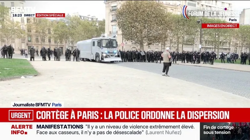 Mobilisation lycéenne: la police ordonne la dispersion