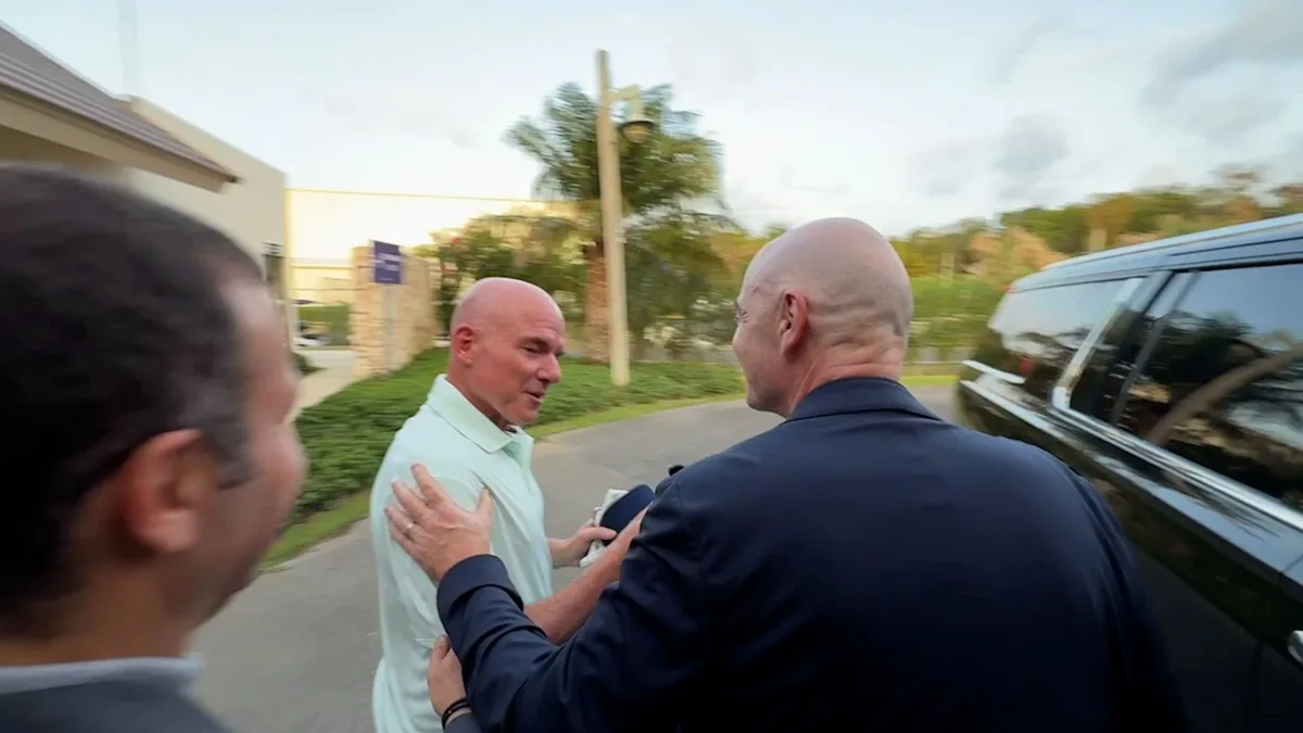 Infantino likes a baldy joke, but the fans will see it as bare-faced cheek