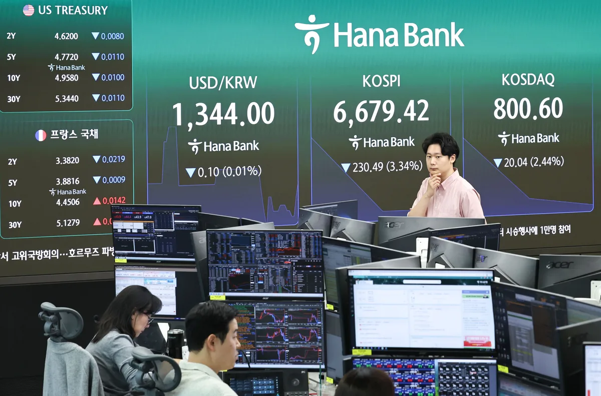 코스피, 낙폭 2%대 축소… 반도체 둔화 속 보안株·K뷰티↑
