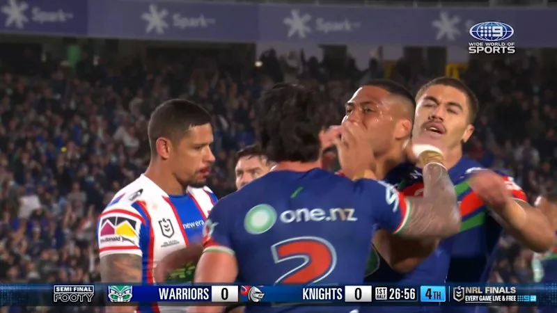 Halasima spins and swerves past Knights