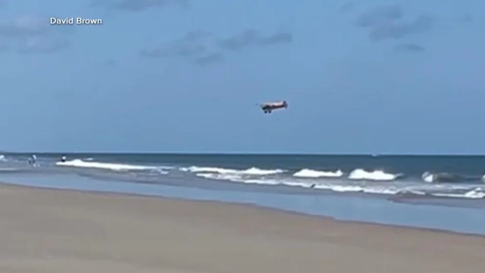 WATCH: New video shows plane crashing off Florida beach