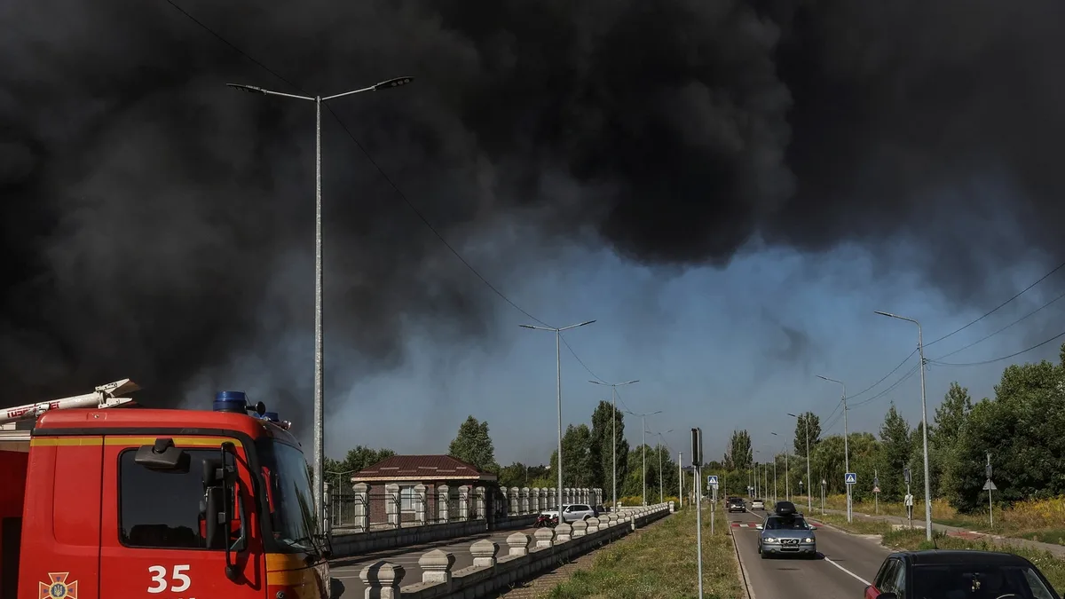 Russian air attack on Ukraine's Kyiv kills at least 37, injures 42