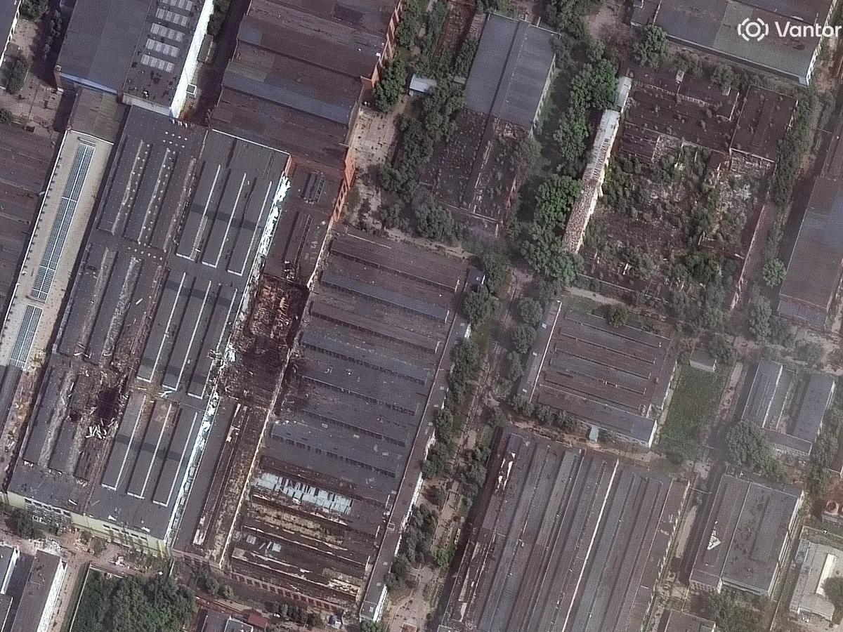 Satellite images show damage at a space center supporting Russia's Starlink rival after a Ukrainian missile strike