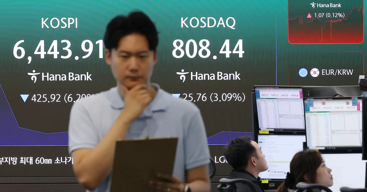 [속보] 코스피, 미국 반도체주 찬바람에 4.96% 하락 출발