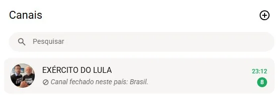 Após decisão de Nunes Marques, canal 'Exército de Lula' sai do ar; canal pode ser retomado após prazo de 48 horas