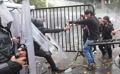 CNDH exige al gobierno de Jalisco respetar nueva manifestación por mala calidad del agua; pide evitar "fuerza innecesaria"