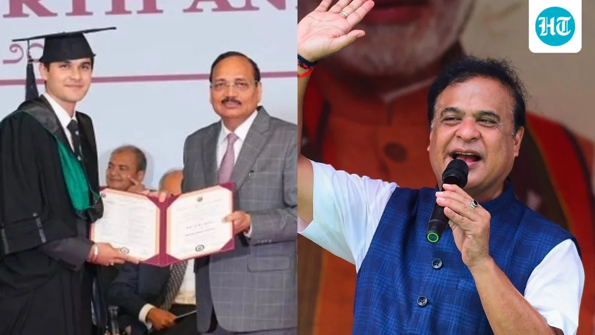 'A proud dad': Assam CM Himanta Biswa shares emotional note as son receives law degree, posts photo with CJI Surya Kant