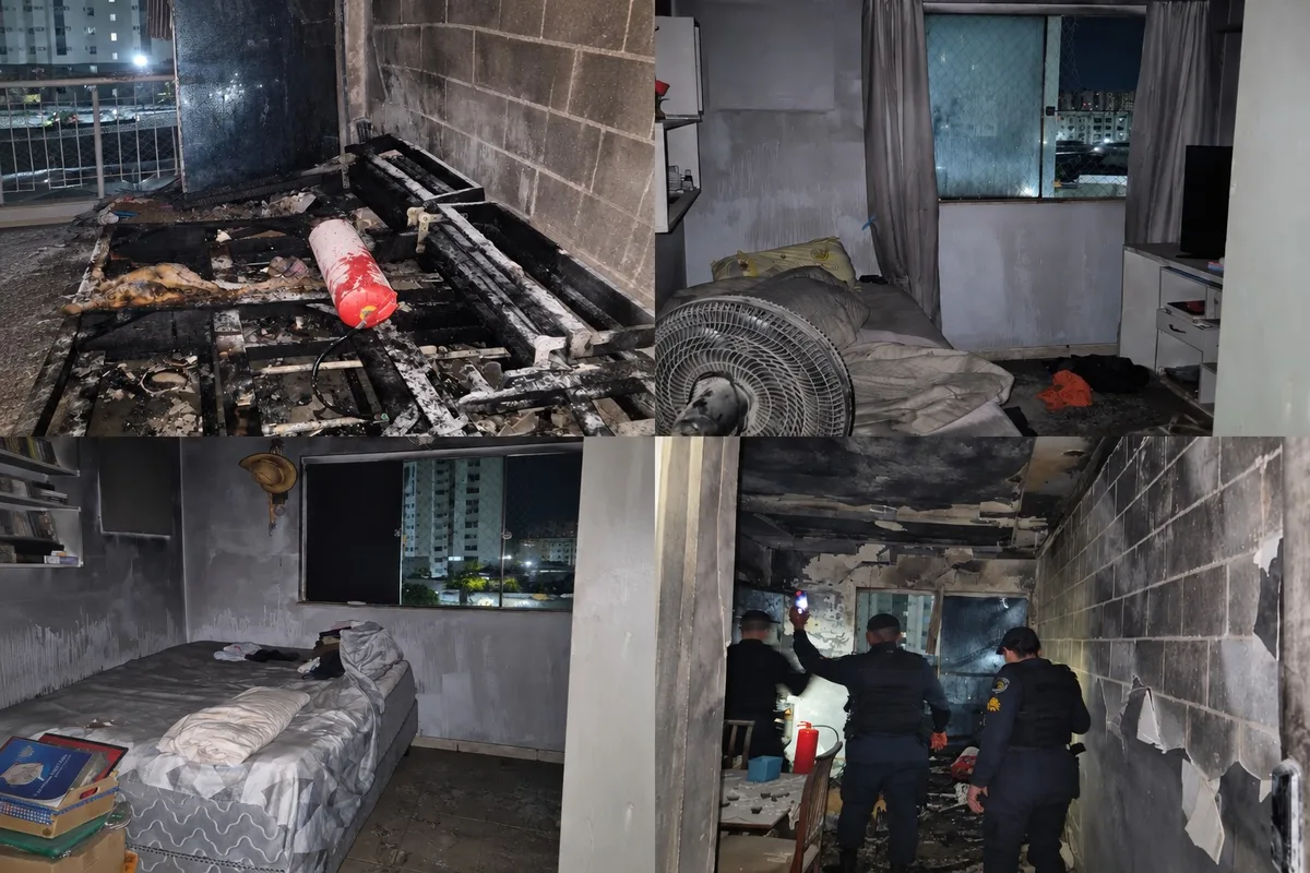 VÍDEO: Imagens mostram estragos em apartamento após incêndio em Porto Velho