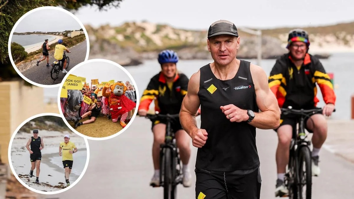 Telethon 2026: Kane Cornes takes off on second leg of double marathon fundraising challenge