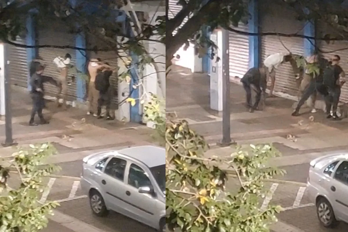 VÍDEO: policiais agridem jovens com socos e chutes durante abordagem na rua 14 de Julho, em Campo Grande