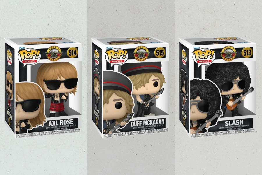 New Guns N’ Roses Funko Pop! Collectibles Drop Online on Heels of Band’s World Tour