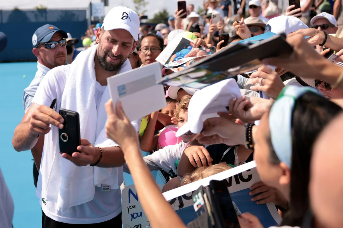Djokovic, Zverev, Noskova e Pegula estreiam sábado em Cincinnati