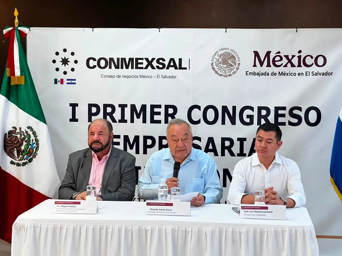 Anuncian congreso empresarial entre México-El Salvador para impulsar la inversión binacional y los negocios conjuntos