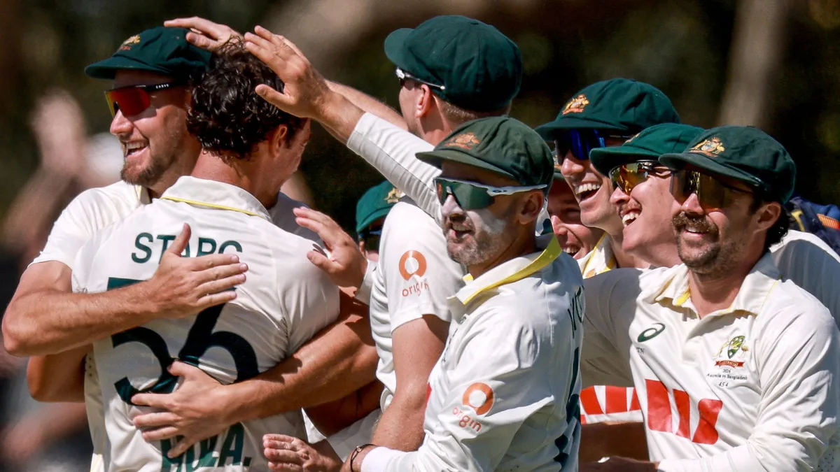 Australia skittle Bangladesh for 64 before slumping with the bat