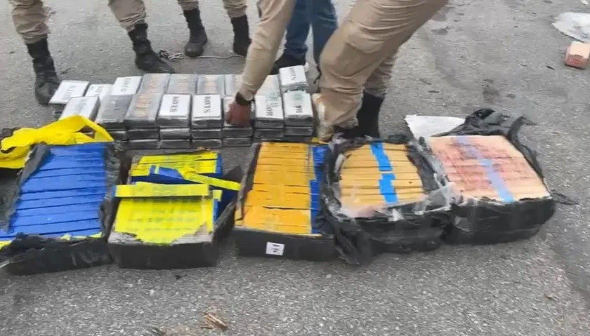 Mais de 250 kg de drogas são apreendidos em caminhão que saiu de São Paulo com destino à Bahia