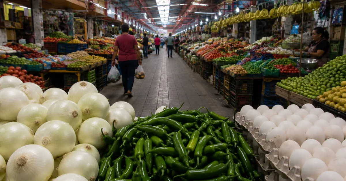 Cebolla encarece la canasta básica; hogares urbanos requirieron casi 5,000 pesos para cubrir alimentos y servicios