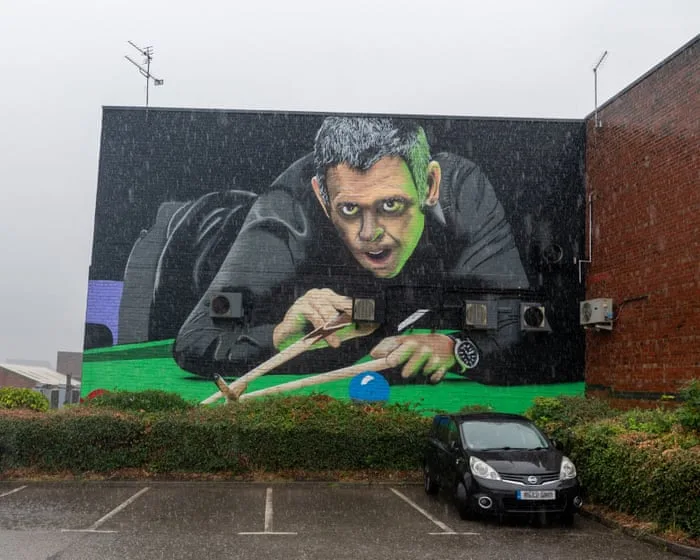 Artist defends Ronnie O’Sullivan mural in Sheffield saying it isn’t finished