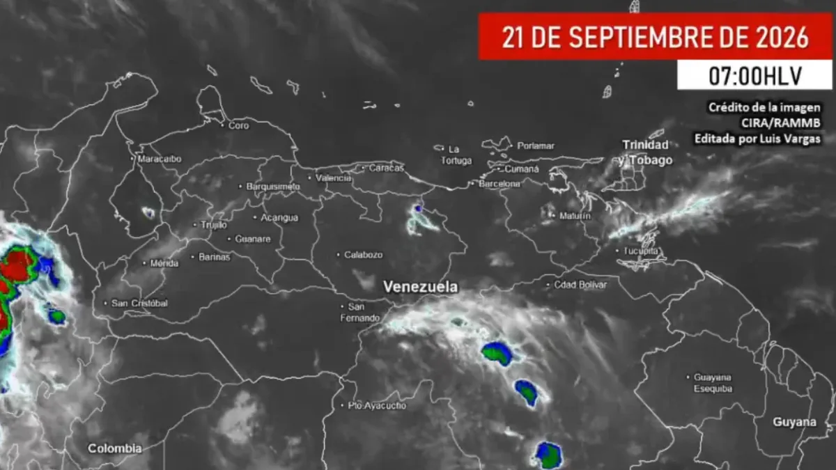 Gran parte de Venezuela amanece con cielo despejado, pero se registran lluvias en el sur del país #21Sep