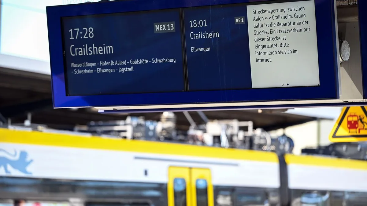 Bahnverkehr: Bahnstrecke Crailsheim–Aalen nach Reparaturen wieder offen