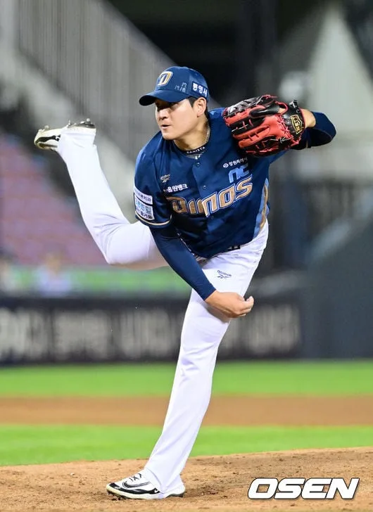 [사진]NC 김진호, '리드 지켜라'
