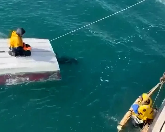 15-year-old boy rescued after days adrift in Bering Sea - video