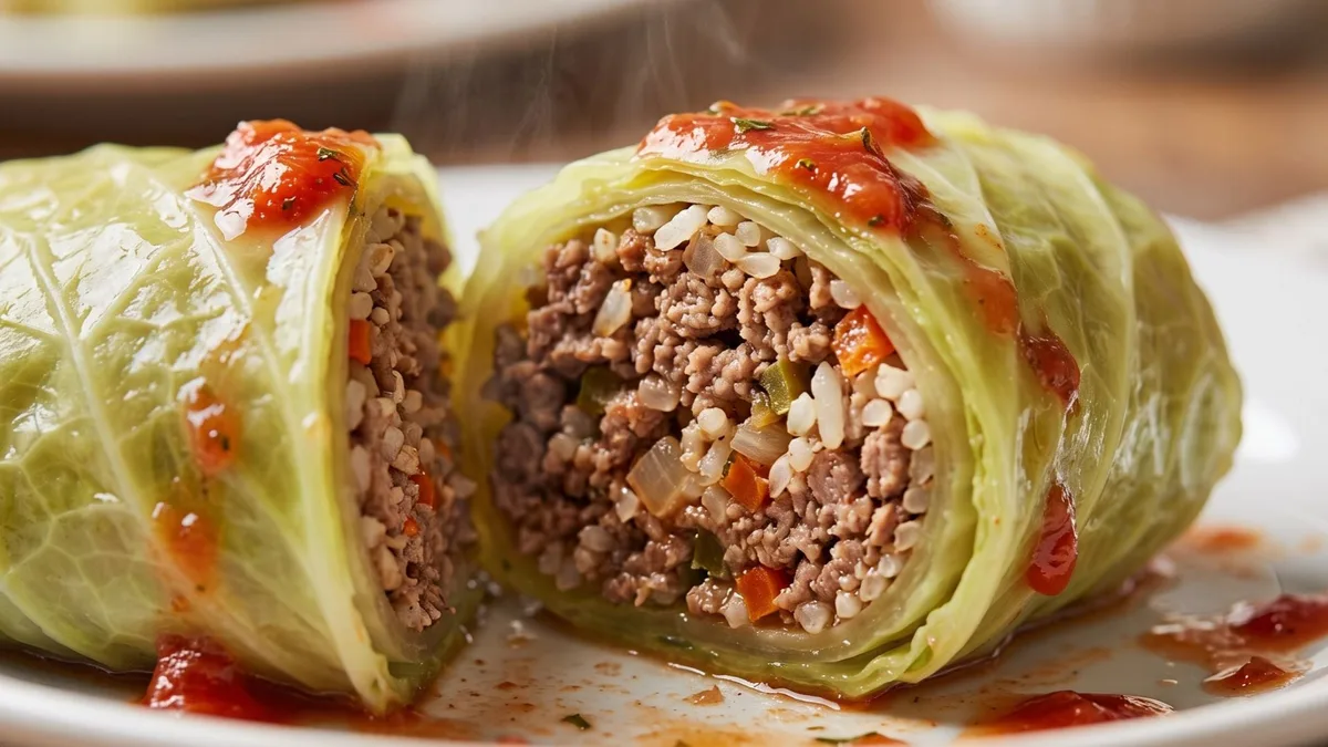 Receta de niños envueltos de carne, rápida y fácil