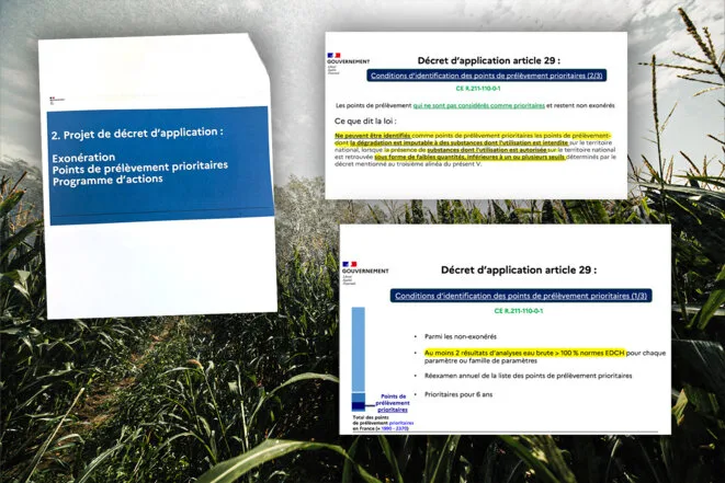Pesticides dans l’eau: le gouvernement cède aux demandes de l’agro-industrie