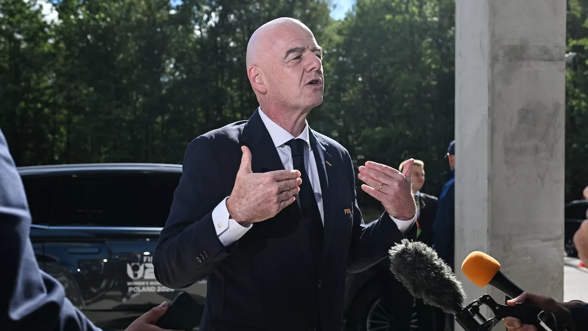 FIFA President Gianni Infantino declines to address his future while at U20 Women's World Cup