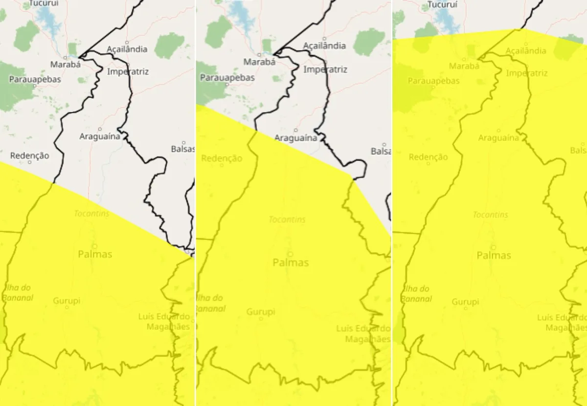 Tocantins tem previsão de chuva e alerta de tempestade até domingo (18)