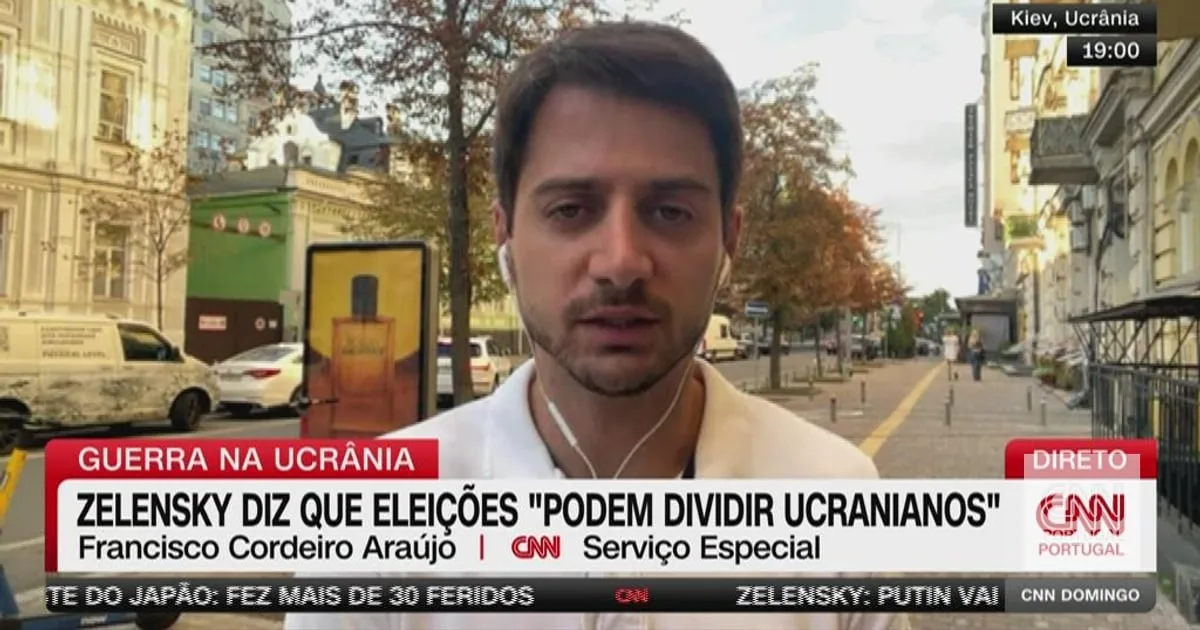 Dia da bandeira na Ucrânia dá "breve sensação de descanso" à população "por estarem no país delegações internacionais"