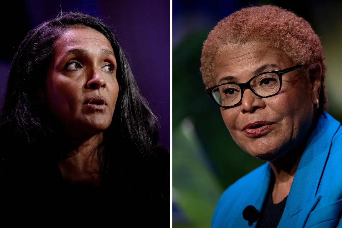 Bass and Raman trade blows over police chief in final debate of L.A. mayor's race