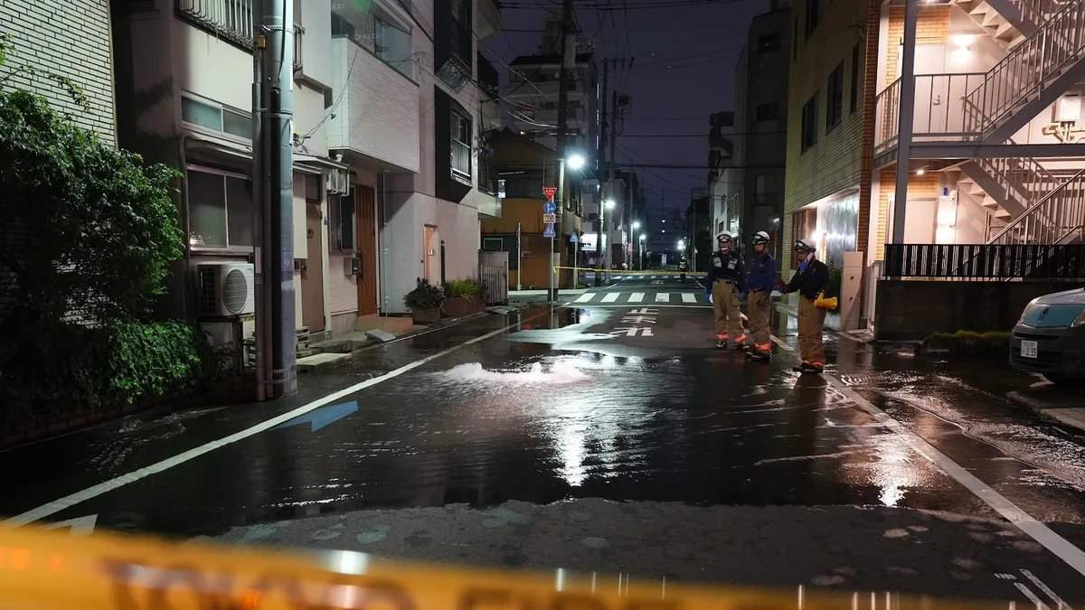 A moderate, magnitude 5.9 earthquake shakes eastern Japan. No tsunami alert is issued