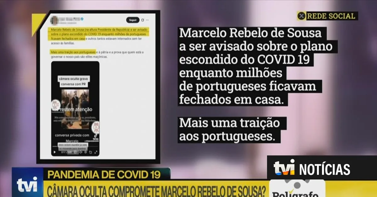 Polígrafo. Câmara oculta expôs conspiração de Marcelo Rebelo de Sousa relativa à covid-19?