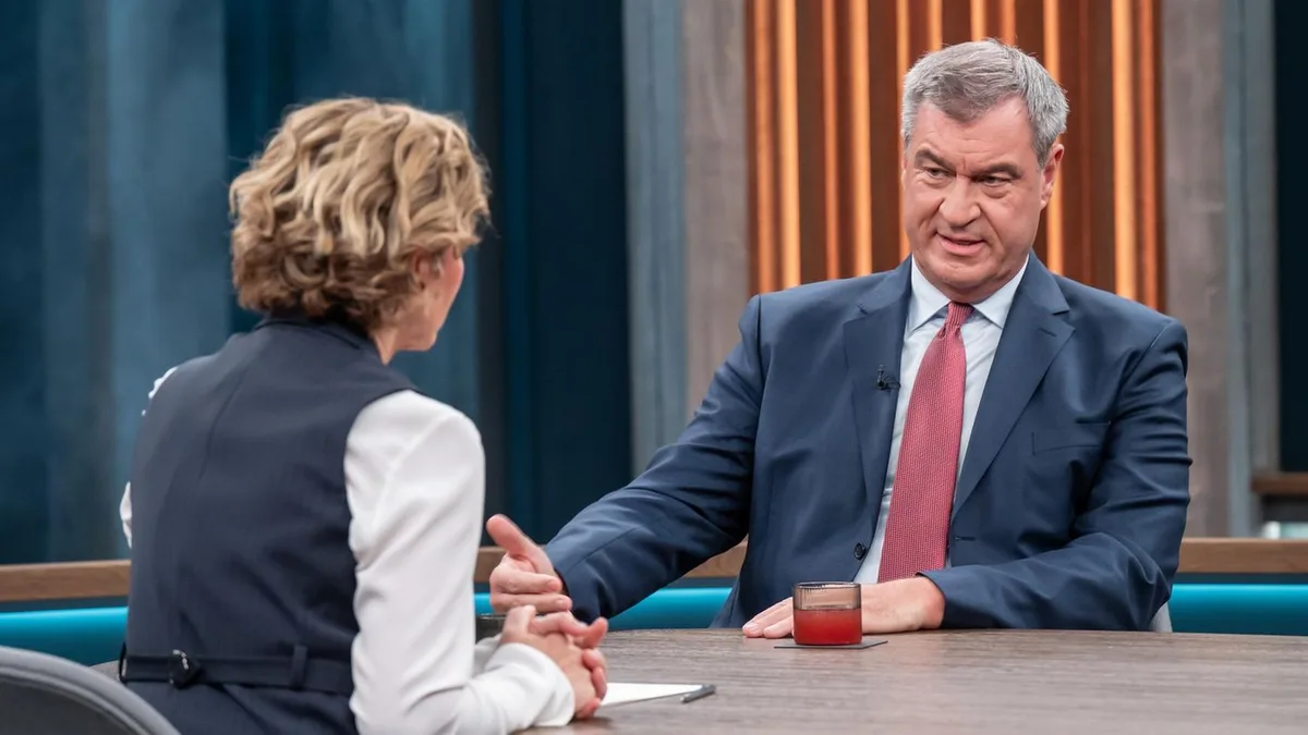 ARD-Talkshow: Markus Söder bei Caren Miosga: Wie im Schleudergang