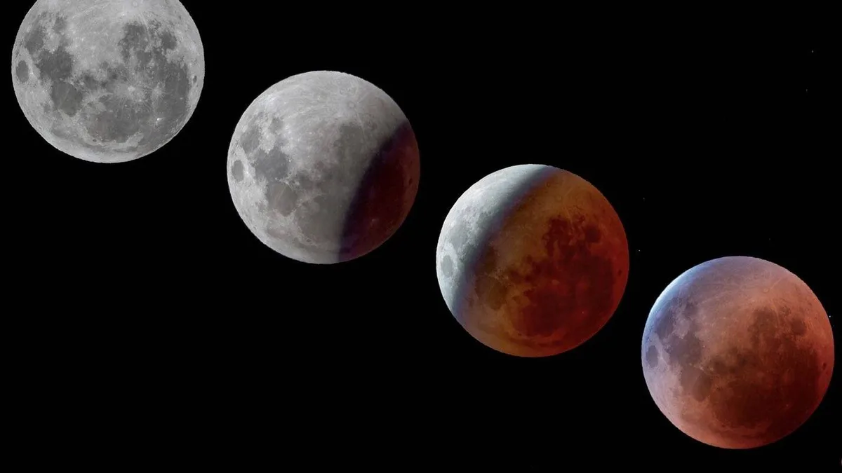 Eclipse lunar el 28 de agosto en España: por qué ocurre y por qué la luna puede verse rojiza