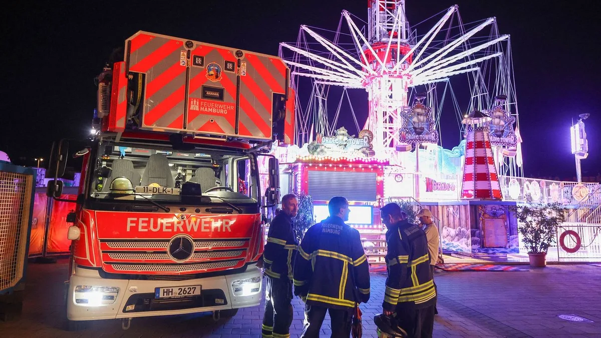 Hamburger Sommerdom: Menschen nach rund drei Stunden aus Kettenkarussell gerettet