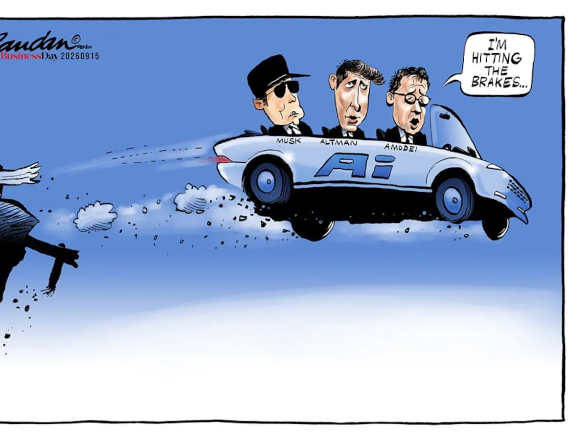 CARTOON | AI moguls hit the brakes late
