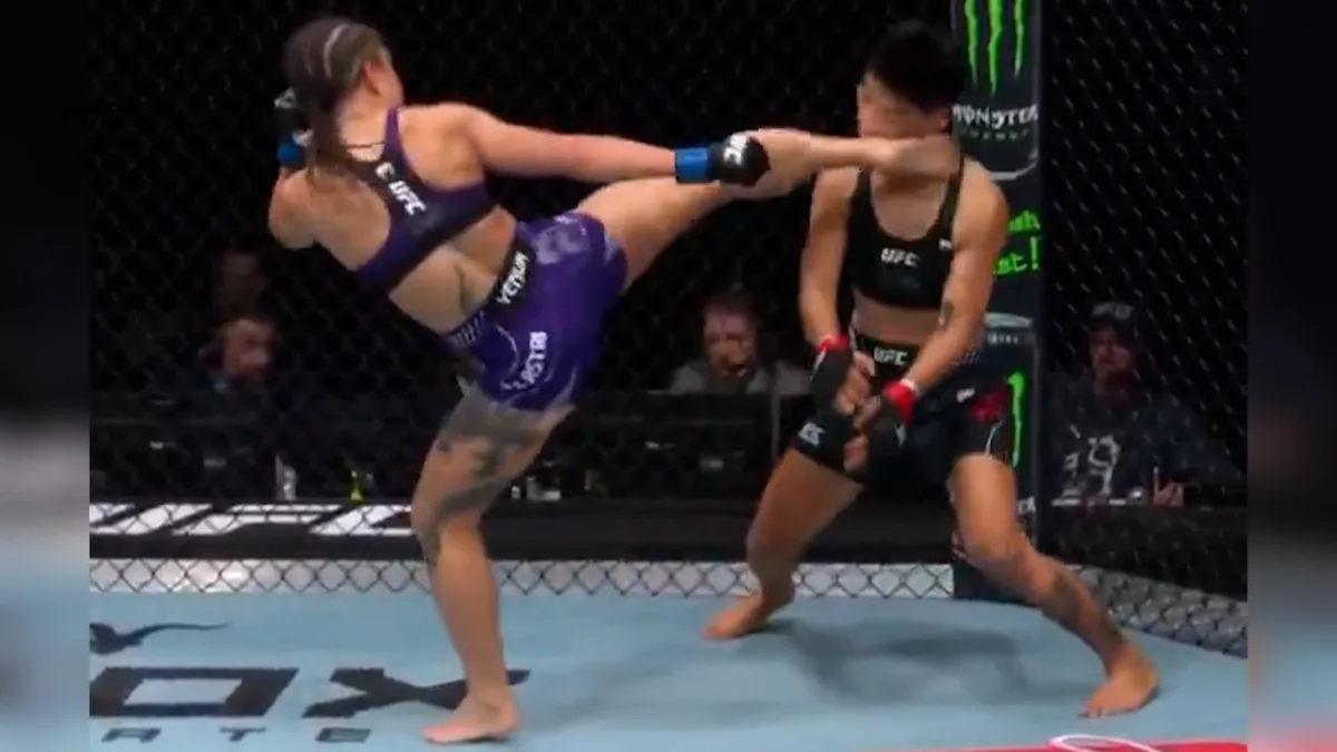 “Es la mejor patada que he visto”: el impactante nocaut en una pelea femenina de UFC que dio que hablar