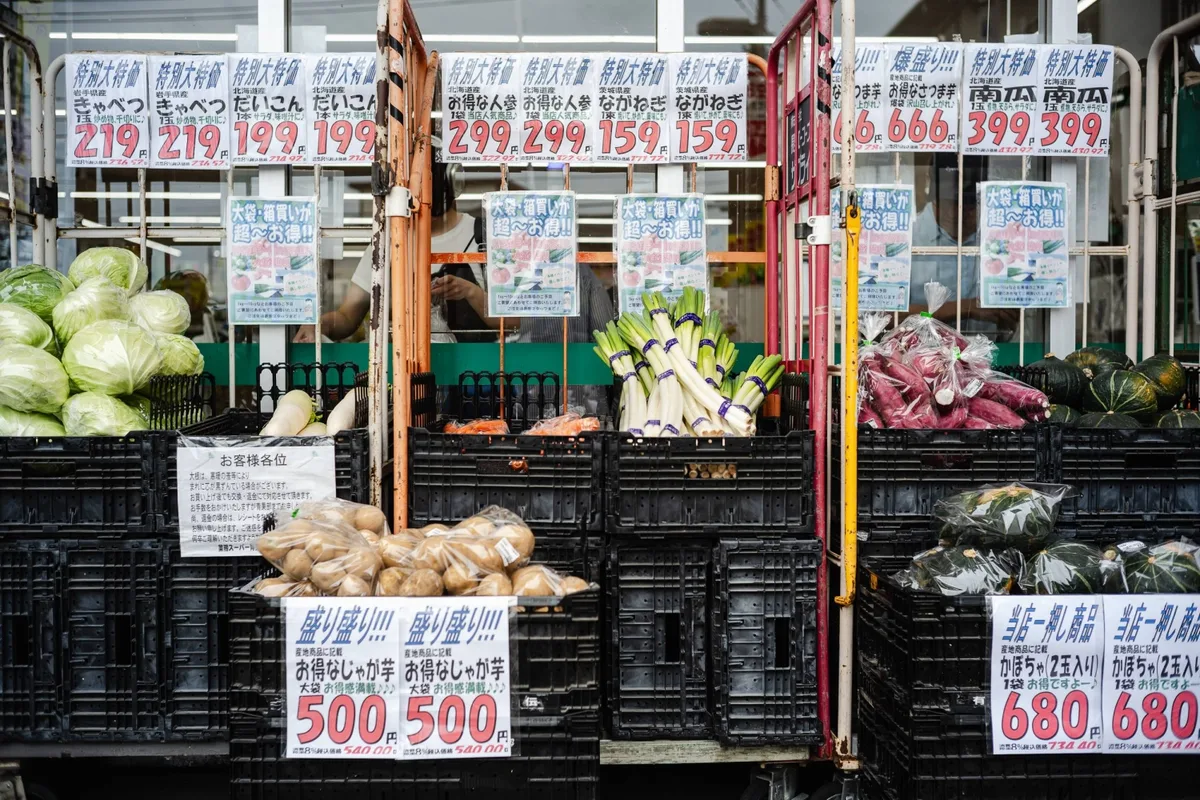 Daily food spending below ¥500 among low-income people in Japan