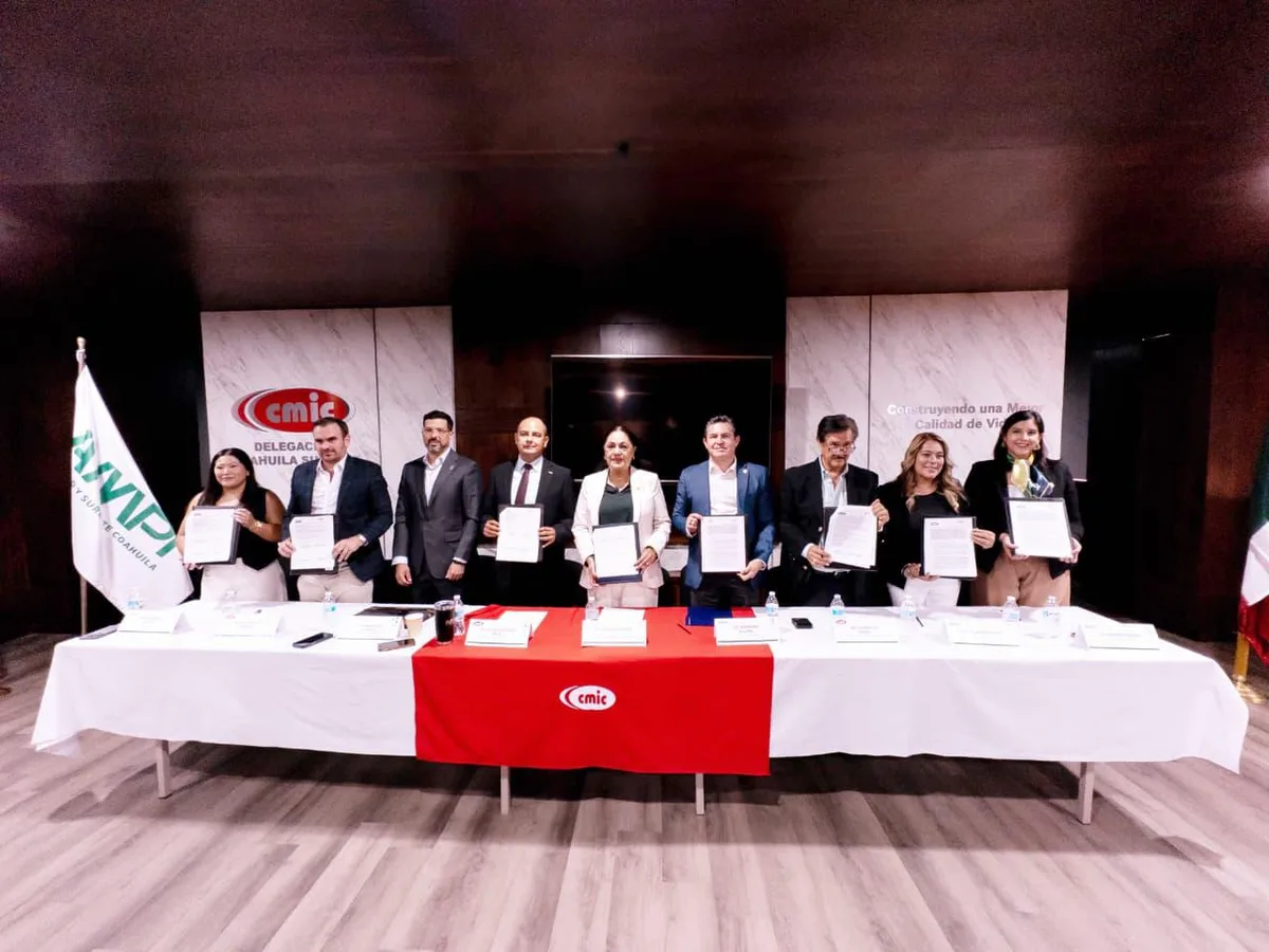 CMIC Delegación Comarca Lagunera y AMPI Saltillo firman convenio para impulsar desarrollo económico y urbano en Coahuila