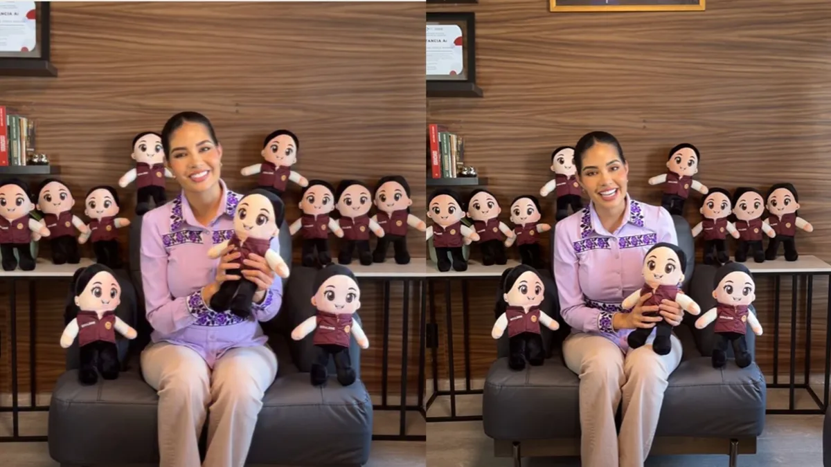 ‘Geraldinita’, la muñeca que lanzó Geraldine Ponce al estilo AMLO
