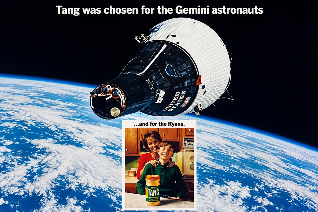 Creíamos que la NASA inventó Tang para los astronautas, pero resultó ser uno de los malentendidos más rentables de la historia espacial