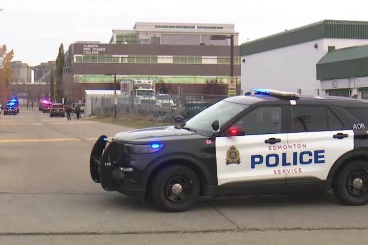 Police scenes in west Edmonton, Parkland County after deadly college shooting