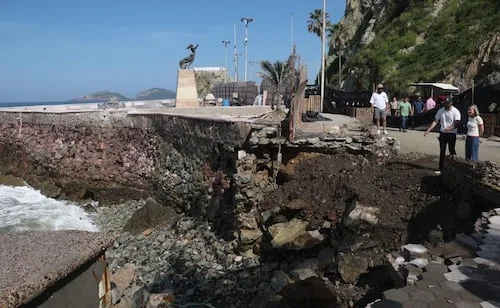 Daños en malecón de Mazatlán por huracanes ponen en riesgo el XXV Maratón Internacional; especialista analizan su rehabilitación