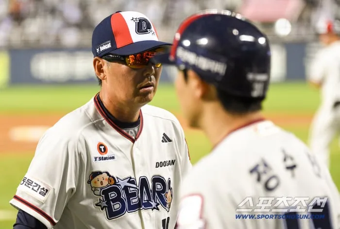 [포토] 두산 김원형 감독, 충격 스윕패