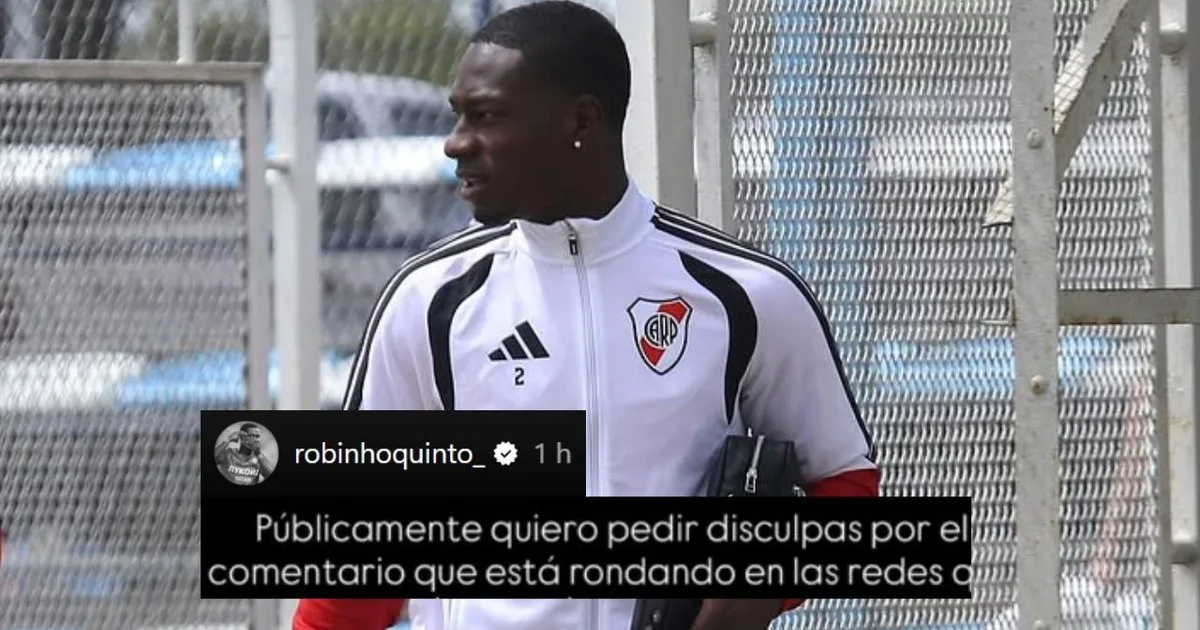 Un jugador de la Reserva de River pidió disculpas por likear un comentario contra Martínez Quarta