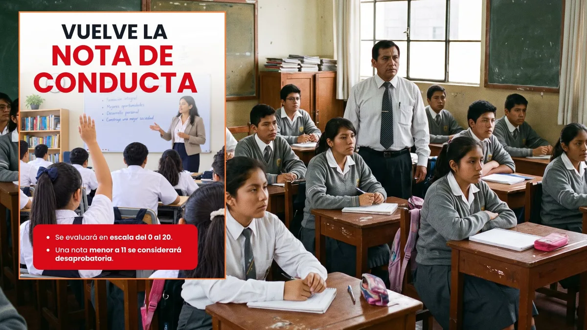 Nota de conducta vuelve a los colegios públicos y privados del Perú: ¿en qué consiste y cómo se calificará?
