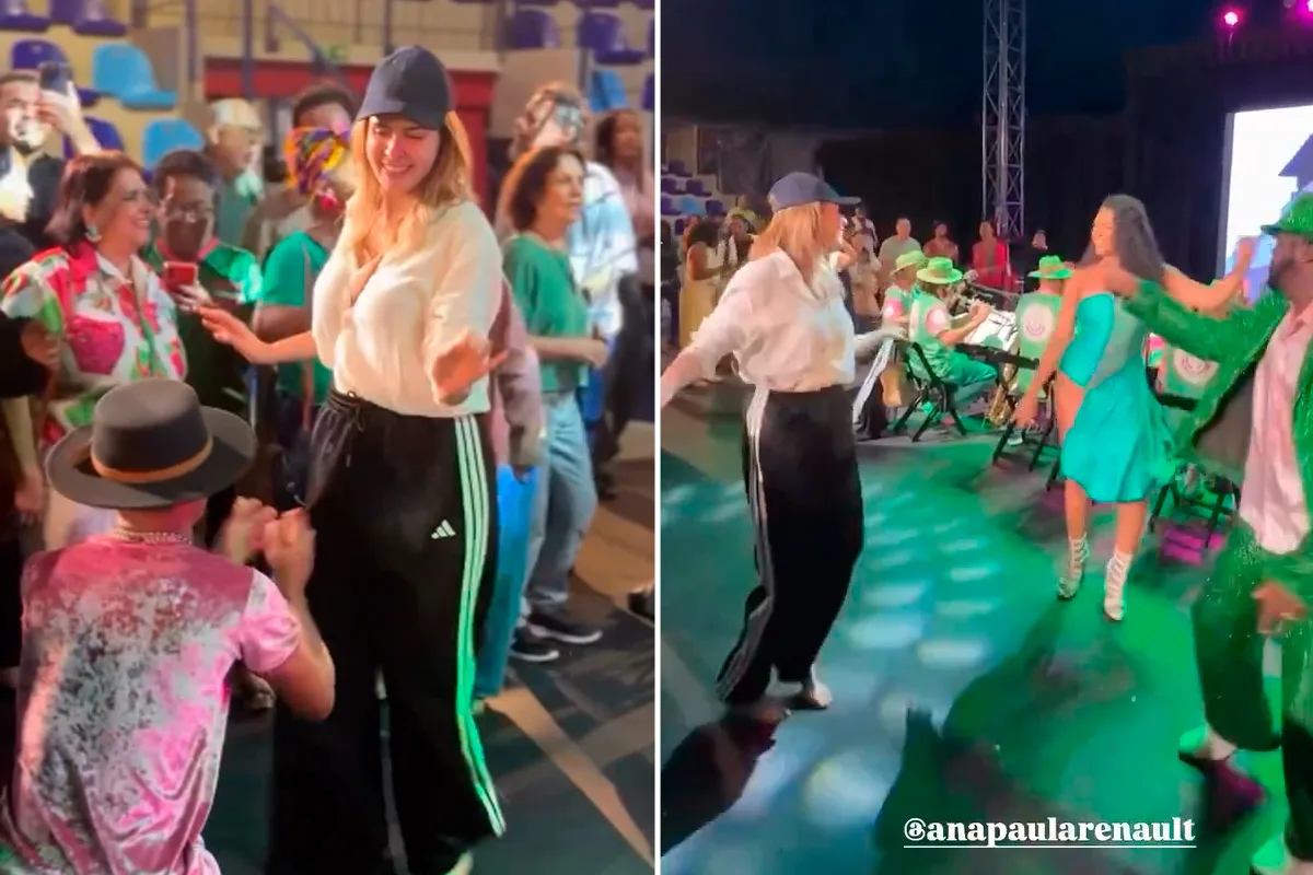 Ana Paula Renault cai no samba e fãs torcem por convite para o Carnaval