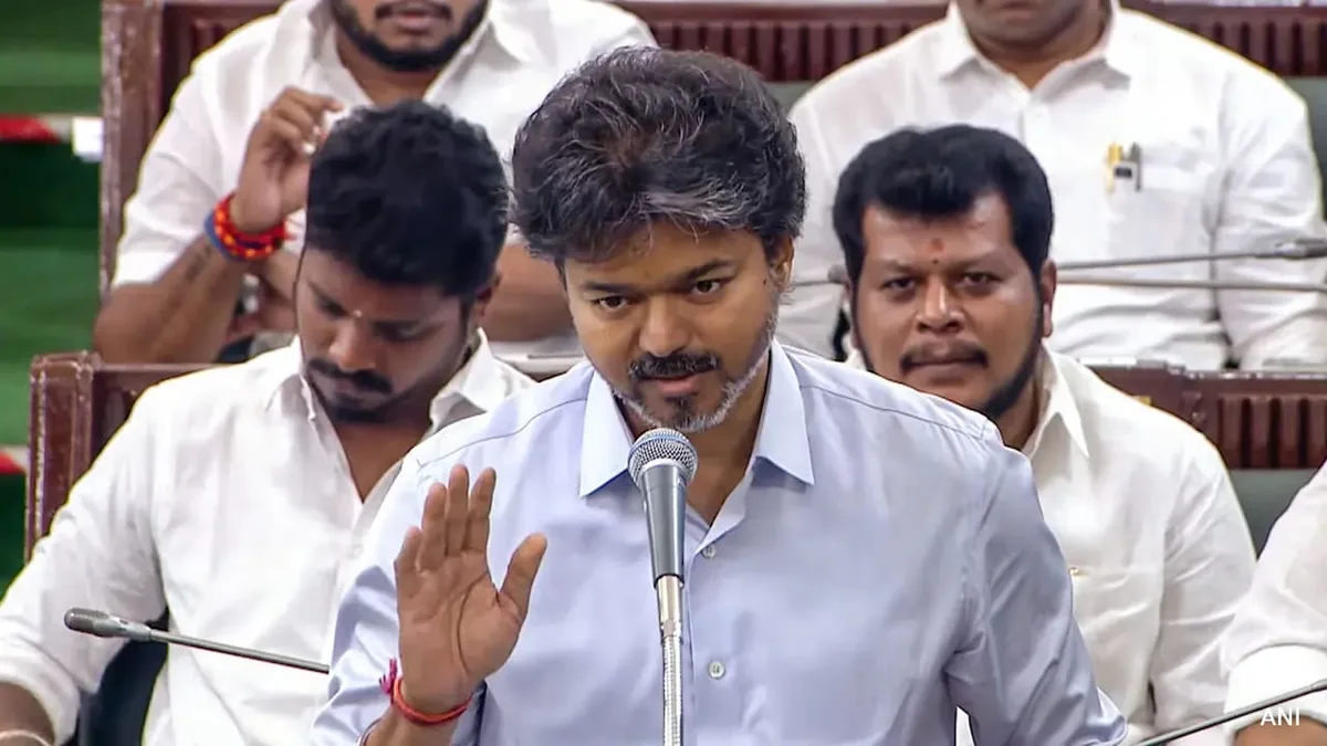"I Apologise On His Behalf": Vijay As Minister Mentions Karunanidhi Without Title